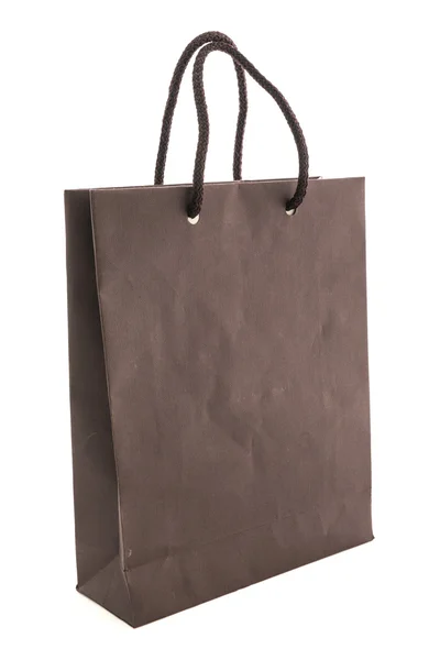 Καφέ τσάντα για ψώνια — Φωτογραφία Αρχείου