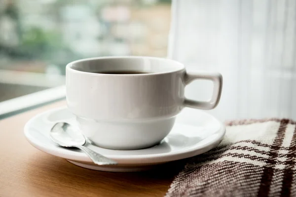 Weiße Kaffeetasse — Stockfoto