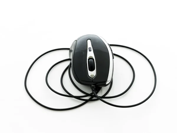Computer mouse with USB cable — Stock Photo, Image