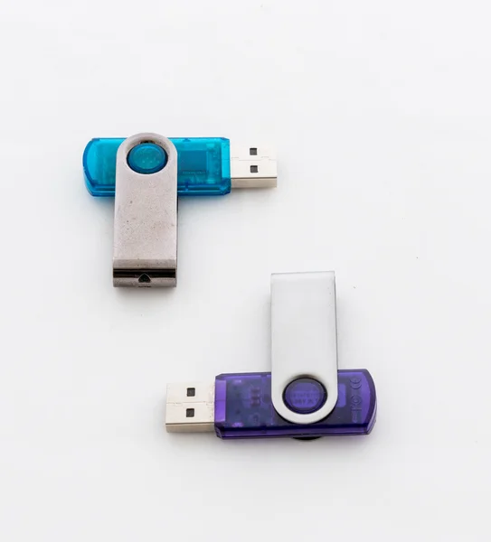 Pamięci flash USB na białym tle — Zdjęcie stockowe