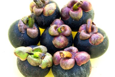 closeup mangosteen Tay meyve