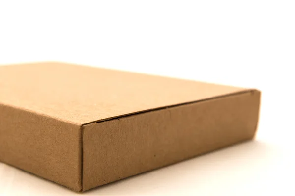 Caja de papel marrón — Foto de Stock