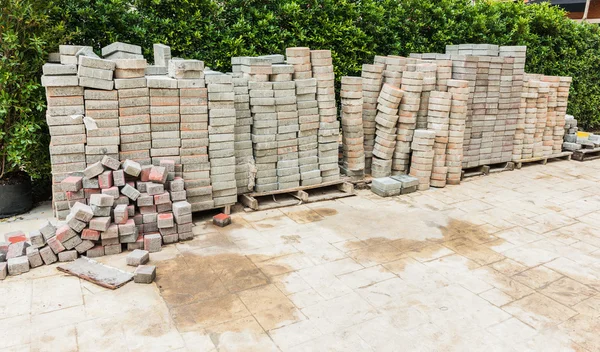 Stack av cement block — Stockfoto
