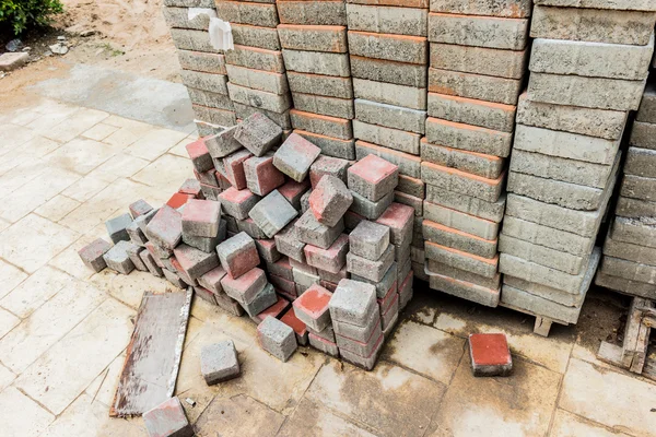 Stack of Cement block — Stock Photo, Image