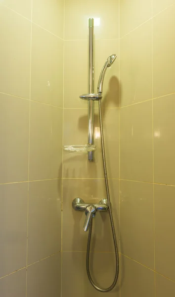 Shower with ceramic tile — Stok fotoğraf