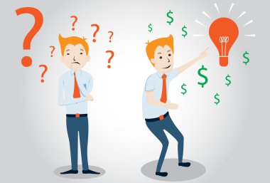 işadamı karakter vektör çizim