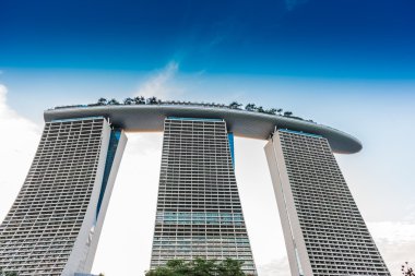 Singapur - 19 Haziran 2014: marina bay sands. ikonik tasarım h