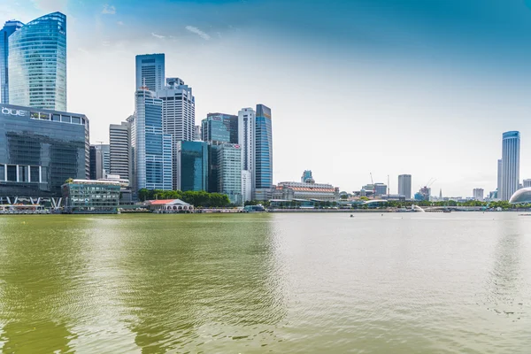 Landscape of Singapore city financial district — Stock Photo, Image