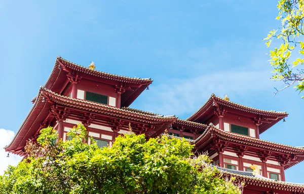 Buddhas Zahntempel mit Reliquie in Singapore Chinatown — Stockfoto