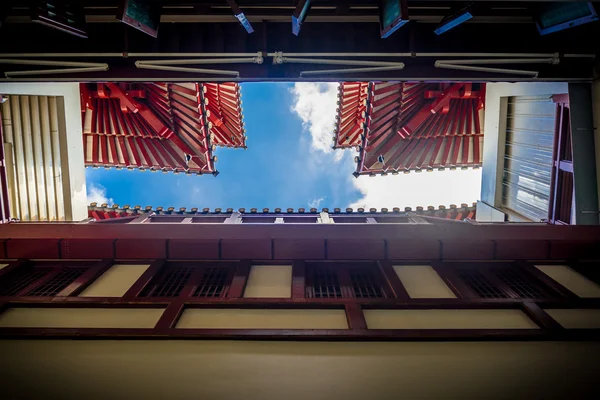 Buddhas Zahntempel mit Reliquie in Singapore Chinatown — Stockfoto