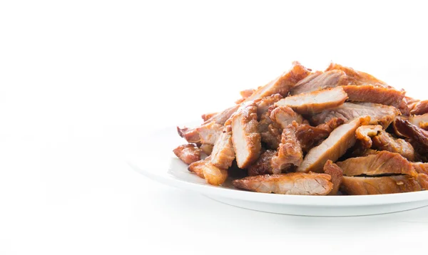 Fried beef with garlic — Stock Photo, Image