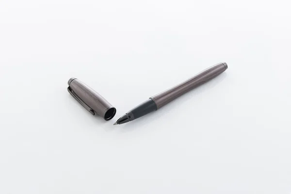 Brown Ball Point Pen Isolated — стоковое фото