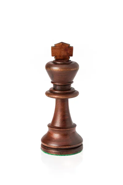 木製分離された王のチェス — ストック写真