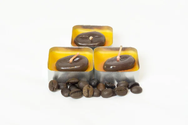 kahve kokulu küçük mum mum aromaterapi spa için uygun