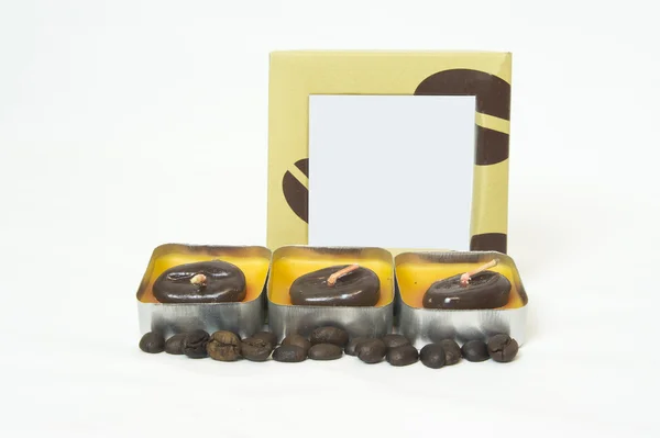 kahve kokulu küçük mum mum aromaterapi spa için uygun