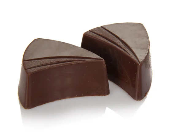 チョコレートのお菓子、白で隔離されます。 — ストック写真