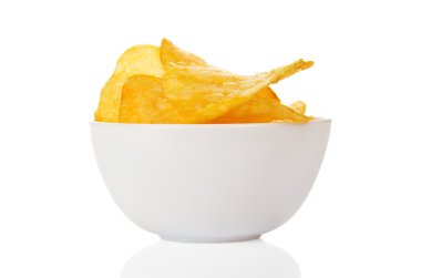 iştah açıcı, altın chips çini kase