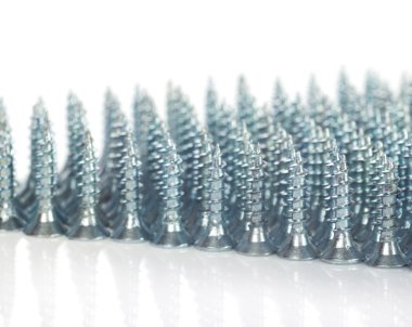 güzel koymak üzerinde beyaz izole vidası