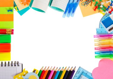 keçeli kalem, boya ve müsvedde kâğıdı, üzerinde beyaz izole