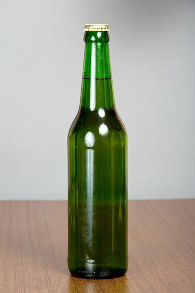 The bottle of light lager beer