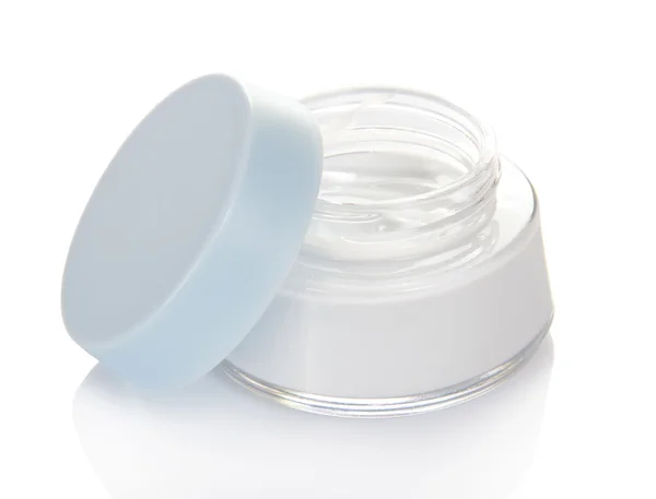 Open jar of cosmetic product — Stock Photo, Image