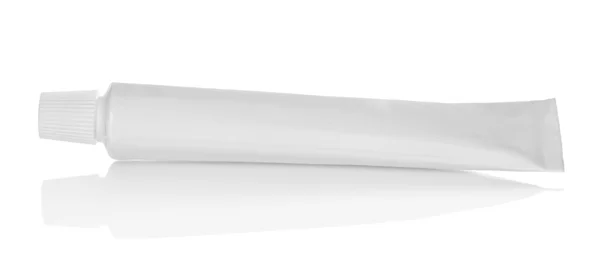 Il tubo di un dentifricio isolato su bianco — Foto Stock