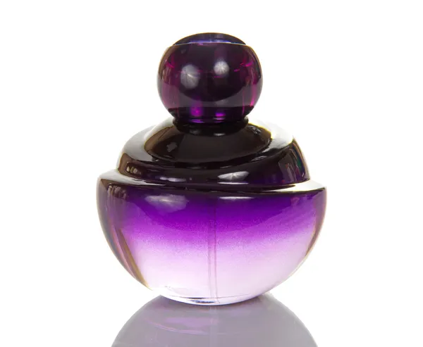 Frasco de vidrio de perfume violeta —  Fotos de Stock