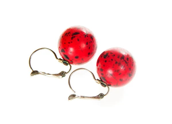 Pendientes de coral rojo — Foto de Stock