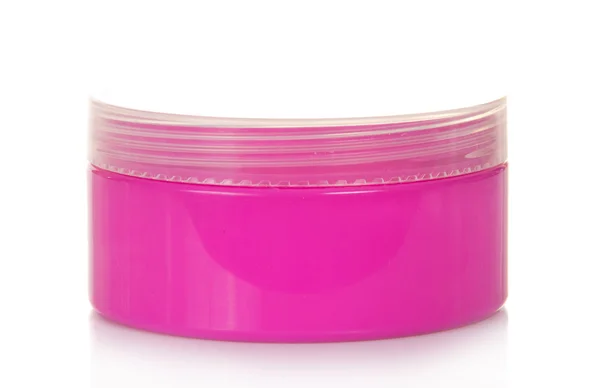 Creme cosmético no frasco rosa — Fotografia de Stock