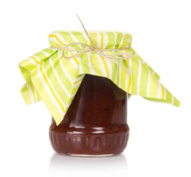 beyaz izole meyve lezzetli Cam Kavanoz