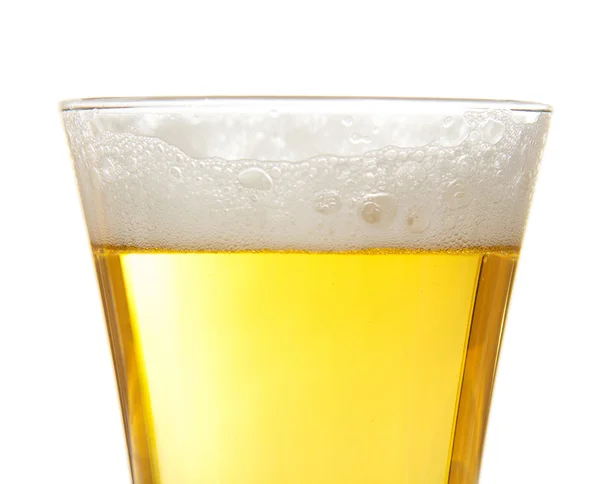 The glass of fresh light beer — Stock Photo, Image