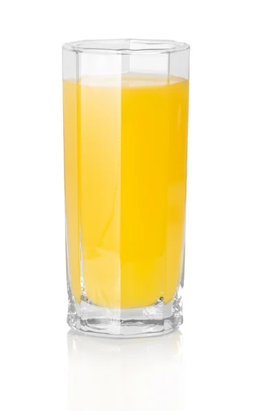 El vaso de jugo de naranja aislado en blanco —  Fotos de Stock