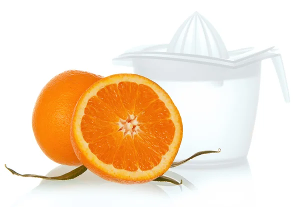 Succo d'arancia e fette — Foto Stock