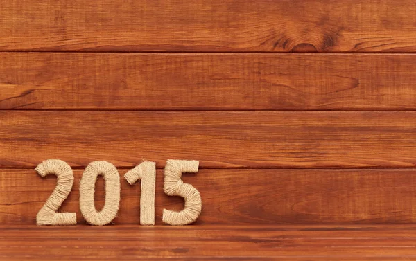 Надпись 2015 из текстиля. Новый год . — стоковое фото
