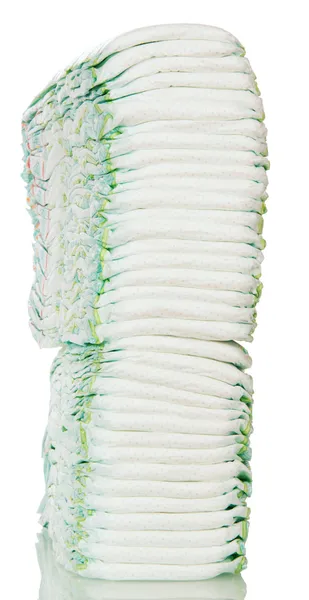 Large stack of diapers — Stock Photo, Image