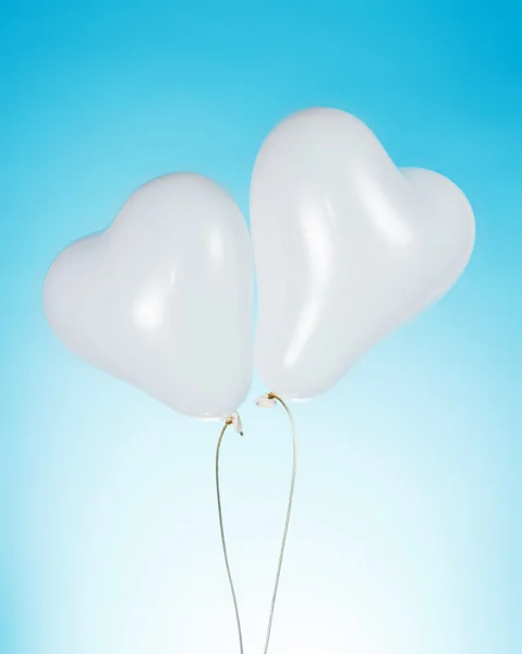 Balóny ve tvaru srdce — Stock fotografie