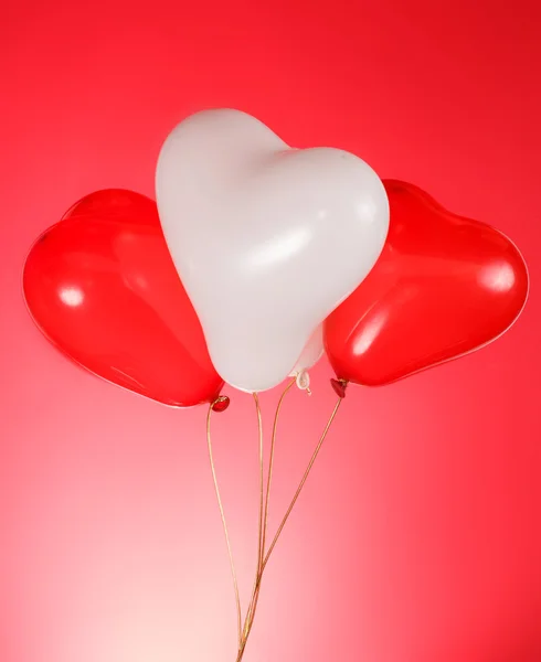 Palloncini a forma di cuore — Foto Stock