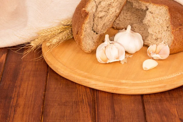 Pan de pan con ajo — Foto de Stock