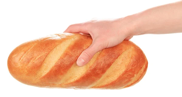 Mano con pan — Foto de Stock