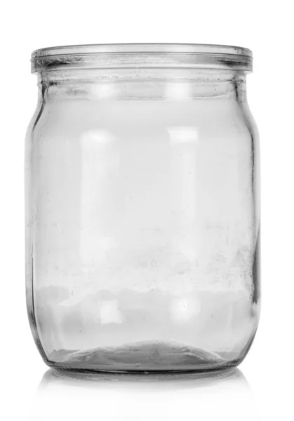 Empty Glass jar — Stock Photo, Image