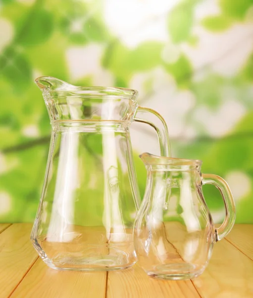 Glass jugs — Stock Photo, Image