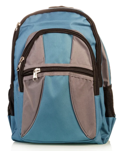 Blue school backpack — Stock Photo, Image