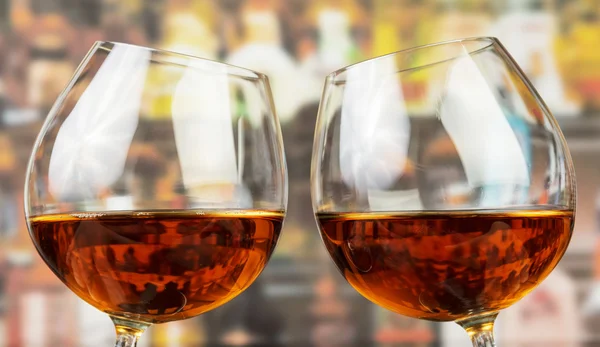 Deux verres avec whisky — Photo