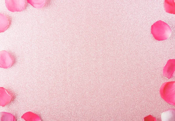 Top View Background Image Place Inscription Bright Shiny Pink Delicate — Stock Photo, Image