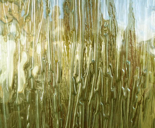 黄色で溶融ガラス — ストック写真