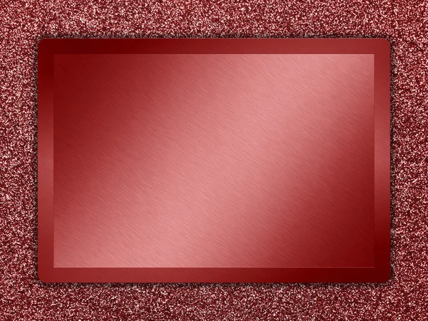 Red Colored Metal Plate Red Metallic Background — Stock Photo, Image