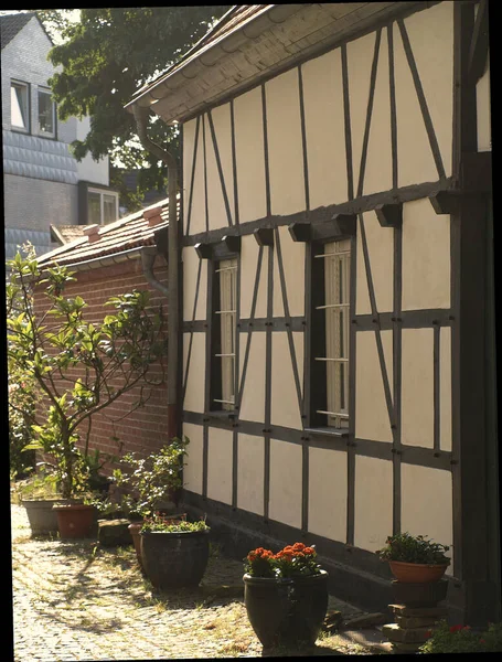 독일의 하임에 반목조 가옥의 — 스톡 사진