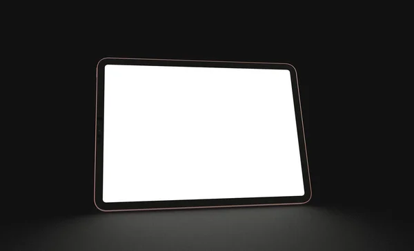 Een Weergave Van Een Tablet Met Een Leeg Scherm — Stockfoto