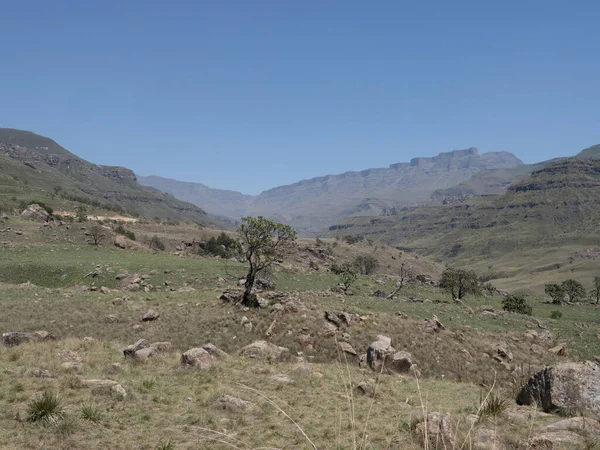 Een Berglandschap Zuid Afrika Rechtenvrije Stockfoto's