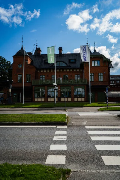 Ulricehamn Zweden Sep 2021 Een Verticale Opname Van Een Lege — Stockfoto